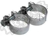 70-5874   Pair of 1 1/2" Exhaust pipe clips 