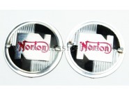 nm25217 Norton Round tank badges