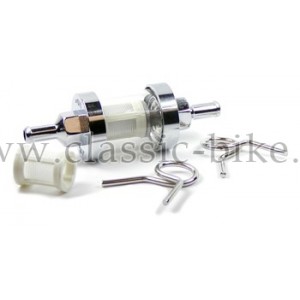 High Quality Glass Fuel filter  1/4" x 1/4" 