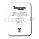 1964 Triumph unit 650cc parts katalog