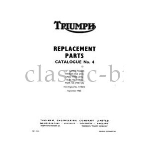 1965 Triumph unit 650cc parts katalog