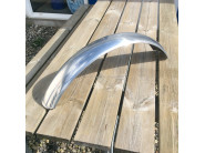 4" Front, Flared End Alloy Mudguard, 19" hjul