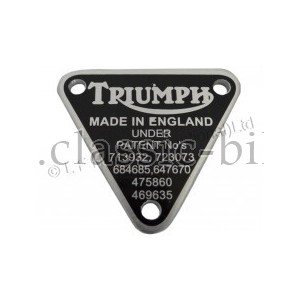 70-8762  T150 T160 Trident Patent Plate.