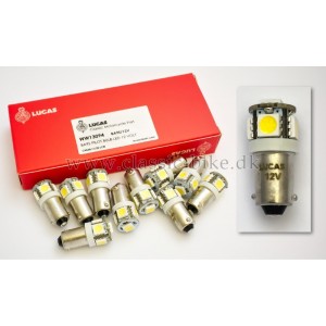 LUCAS LED BA9S Pilot/Instrument Bulbs 12V lys