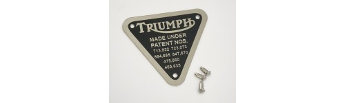 Triumph Patent Plate  1 stk