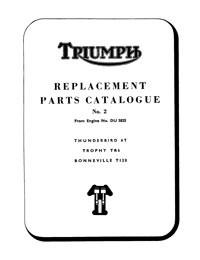 1964 Triumph unit 650cc parts katalog