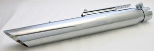 Chrome 19" Slash Cut Silencer inkl db killer