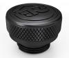 ALLOY OIL FILLER CAP, BLACK.  sort